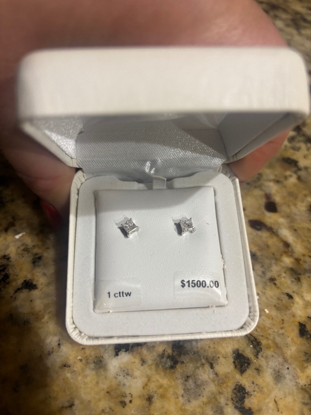 Small diamond studs